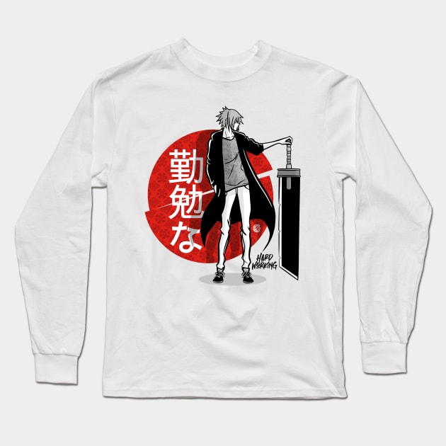 Hard working Long Sleeve T-Shirt by Stamina.Design